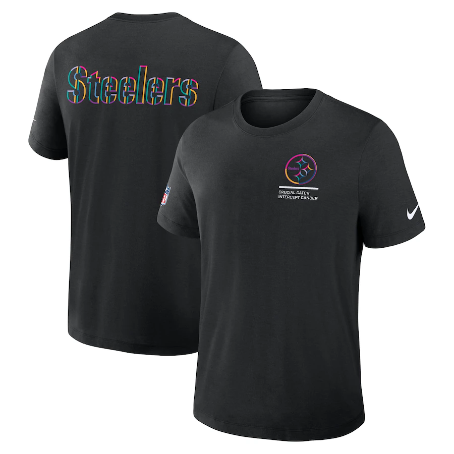 Men Pittsburgh Steelers 1 Nike NFL 2025 T shirt